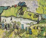 Vincent Van Gogh Farmhouse with two figures oil painting reproduction